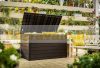 Keter garden storage plastic garden box wood effect 850 liters 147x83x86 cm brown box Curver Ontario