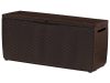 Keter garden storage rattan garden box 305 liters 123x53.5x57 cm brown box Curver Capri