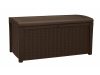 Keter garden storage rattan garden box 416 liters 129.5x62.5x70 cm brown box Curver Borneo Storage Box