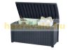 Keter garden storage rattan garden box 416 liters 129.5x62.5x70 cm brown box Curver Borneo Storage Box