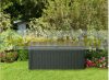 Keter garden storage rattan garden box 416 liters 129.5x62.5x70 cm brown box Curver Borneo Storage Box