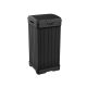 Keter outdoor trash plastic garden bin wood effect 125 liter trash can black Curver Baltimore 