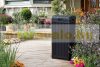 Keter outdoor trash plastic garden bin wood effect 125 liter trash can black Curver Baltimore 