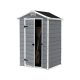 Curver plastic garden house Keter 128x94x196 cm tool shed Manor 4x3 tool shed gray