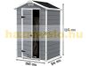 Curver plastic garden house Keter 128x94x196 cm tool shed Manor 4x3 tool shed gray