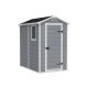 Curver plastic garden house Keter 130x198x192 cm small tool house Manor 4x6 tool shed gray