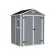 Curver plastic garden house Keter 185x226x152 cm small tool house Manor 6x5DD tool shed gray