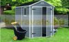 Curver plastic garden house Keter 186x227x237 cm small tool house Manor 6x8DD tool shed gray