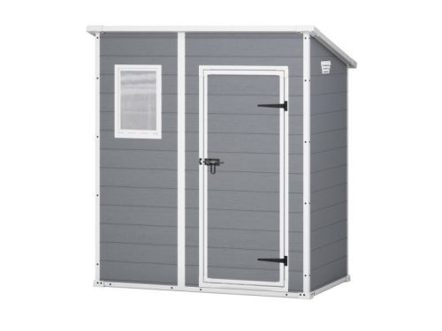 Curver plastic garden house Keter 183.5x111x200.5 cm tool shed Manor Pent 6x4 tool shed gray