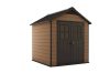 Curver plastic garden house Keter 228x223.5x252 cm small tool house Newton 757 tool shed