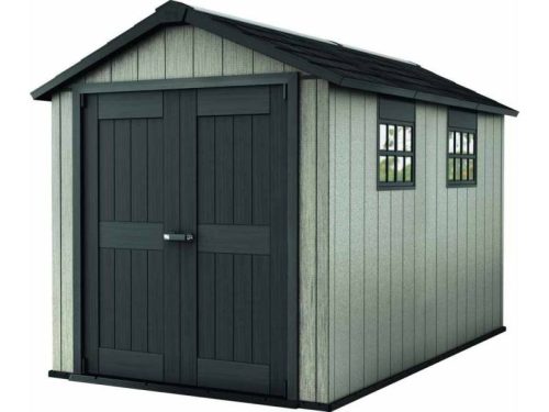 Curver plastic garden house Keter 229x242x350 cm paintable small tool house Oakland 7511 tool shed