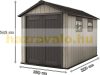 Curver plastic garden house Keter 229x242x350 cm paintable small tool house Oakland 7511 tool shed