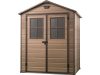 Curver plastic garden house Keter 185x226x152 cm small tool house Scala 6x5 tool shed with wood effect