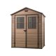 Curver plastic garden house Keter 185x226x152 cm small tool house Scala 6x5 tool shed with wood effect