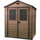 Curver plastic garden house Keter 186x227x237 cm small tool house Scala 6x8 tool shed with wood effect