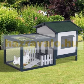 Kisállat ketrec nyúlketrec 151x78x84 cm rágcsálóketrec 