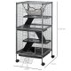 Large pet cage 3-level hamster, mouse, rodent cage 52x52x113.5 cm