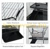 Large pet cage 3-level hamster, mouse, rodent cage 52x52x113.5 cm