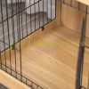 Dog kennel 81x58x76 cm oak dog cage dog box, lockable