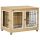 Dog kennel with washable cushion 90x58x65 cm dog cage with 2 doors dog box, lockable