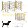 Dog kennel adjustable size dog cage collapsible kennel 