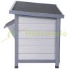 Outdoor cage for small animals 112x50x54 cm gray house weatherproof pine wood