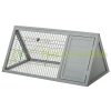 Outdoor cage for pets 116x62x52 cm gray house weatherproof pine wood rabbit cage