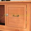 Pet cage with run 123x63x112 cm waterproof orange rabbit cage