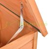 Pet cage with outdoor run 125.5x100x49 cm with extendable bottom, waterproof green-natural