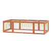 Outdoor cage for small animals with hinged roof pine wood 180x90x48 cm 