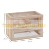 Pet cage wooden rodent cage 60x35x42 cm