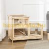 Pet cage pine wood rodent cage 78x41x60 cm guinea pig cage, 3-level hamster cage