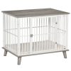 Dog cage indoor 86x60x70 cm pet cage white-grey