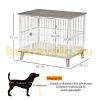 Dog cage indoor 86x60x70 cm pet cage white-grey