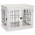 Dog kennel indoor dog cage 81x58x66 cm white pet cage