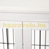 Kutya kennel beltéri kutyaketrec 81x58x66 cm fehér kisállat ketrec