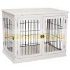 Dog kennel indoor dog cage 81x58x66 cm white pet cage