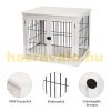 Dog kennel indoor dog cage 81x58x66 cm white pet cage