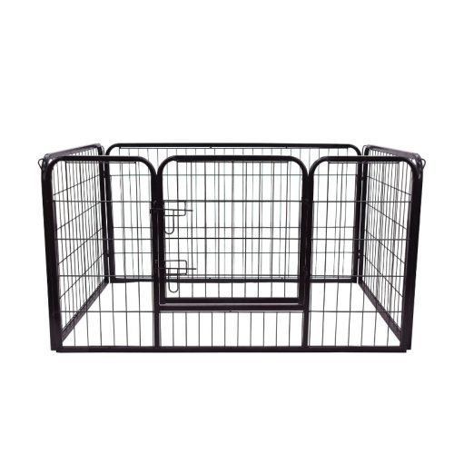 Kutya kennel kültéri kutyaketrec 70x80 cm cm fekete kisállat ketrec, kifutó