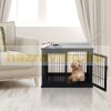 Dog kennel indoor dog cage 81x58x66 cm black pet cage