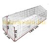 Outdoor cage for pets Rabbit cage with blue sun protection tarpaulin