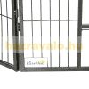 Dog kennel outdoor dog cage 16-panel universal pet cage, running gray