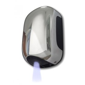 Kisméretű kézszárító infravezérlésű fali 230V 900W automata infrás krómozott hotel étterem Made in I