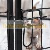 Dog pen, puppy pet playpen 8-sided easy installation 60 cm high black