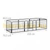 Dog pen, puppy pet playpen 8-sided easy installation 60 cm high black