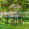 Dog pen, puppy pet playpen 8-sided easy installation 60 cm high black