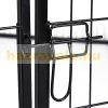 Dog pen, puppy pet playpen 8-sided easy installation 60 cm high black