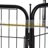 Dog pen, puppy pet playpen 8-sided easy installation 60 cm high black