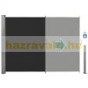 Outdoor partition anthracite 300x200 cm extendable water repellent fabric wind deflector windshield 