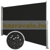 Outdoor partition anthracite 300x200 cm extendable water repellent fabric wind deflector windshield 